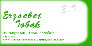 erzsebet tobak business card